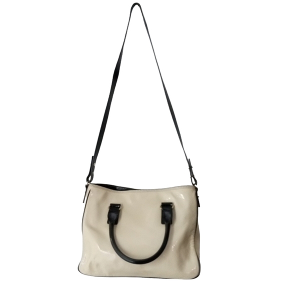 Kate Spade Cream And Black Patent Leather Bag - Picture 2 of 11